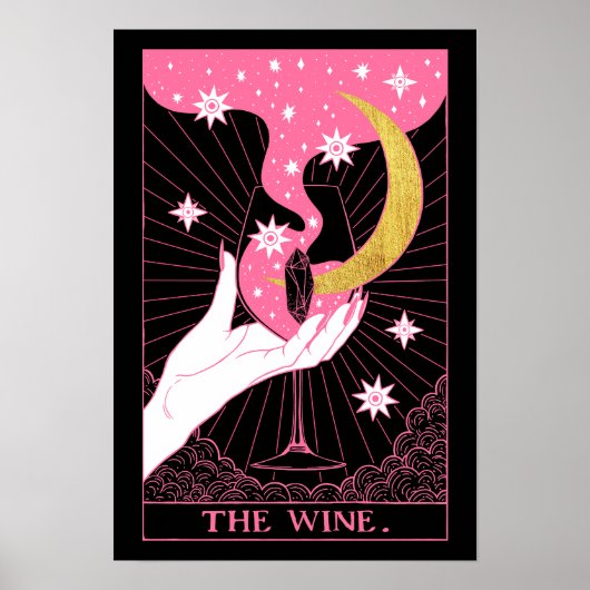 Weinkarte Tarot Poster (Vorne)