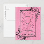Weinkarte Tarot Postkarte (Vorne/Hinten)