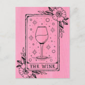 Weinkarte Tarot Postkarte (Vorderseite)