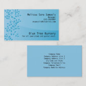 Weinkarte Verlass Natur Visitenkarte (Vorne/Hinten)