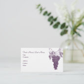 Weinkarte Visitenkarte (Stehend Vorderseite)