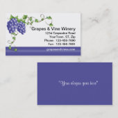 Weinkarte Visitenkarte (Vorne/Hinten)