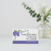 Weinkarte Visitenkarte (Stehend Vorderseite)