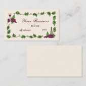 Weinkarte Visitenkarte (Vorne/Hinten)