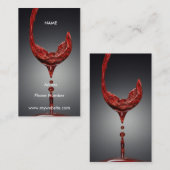 Weinkarte Visitenkarte (Vorne/Hinten)