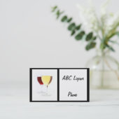 Weinkarte Visitenkarte (Stehend Vorderseite)