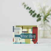 Weinkarte Visitenkarte (Stehend Vorderseite)