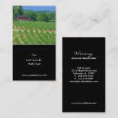 Weinkarte Visitenkarte (Vorne/Hinten)