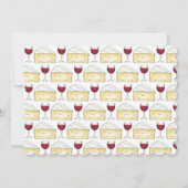 Weinkäsesorten Cocktail Party Brie Unser Gast Einladung (Rückseite)