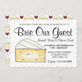 Weinkäsesorten Cocktail Party Brie Unser Gast Einladung (Vorne/Hinten)