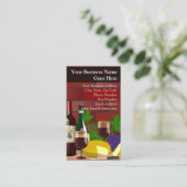 Weinkäsespezialitäten Restaurant Italienisch Visitenkarte (Stehend Vorderseite)