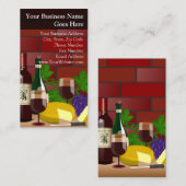 Weinkäsespezialitäten Restaurant Italienisch Visitenkarte (Vorne/Hinten)