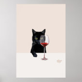 Weinkatzenposter Poster (Vorne)