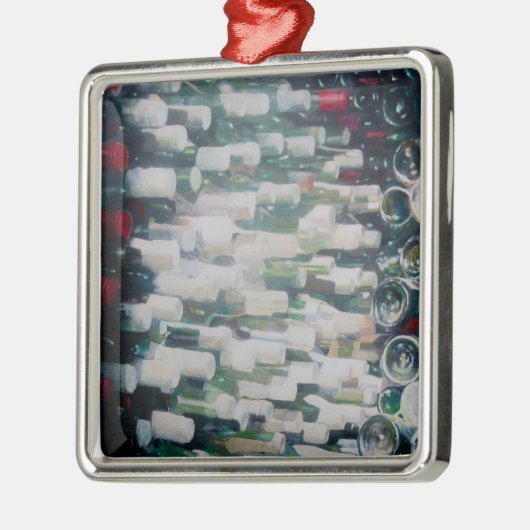 Weinkeller 2012 silbernes ornament (Links)