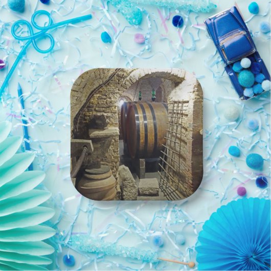 Weinkeller Cocktailplatte Pappteller (Party)