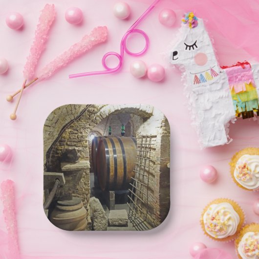 Weinkeller Cocktailplatte Pappteller (Party)