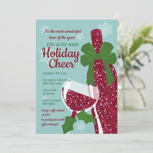 Weinkeller Einladung (Stehend Vorderseite)