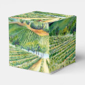 Weinkeller Grapevines Weinberg Party Maßgeschneide Geschenkschachtel (Rückseite)