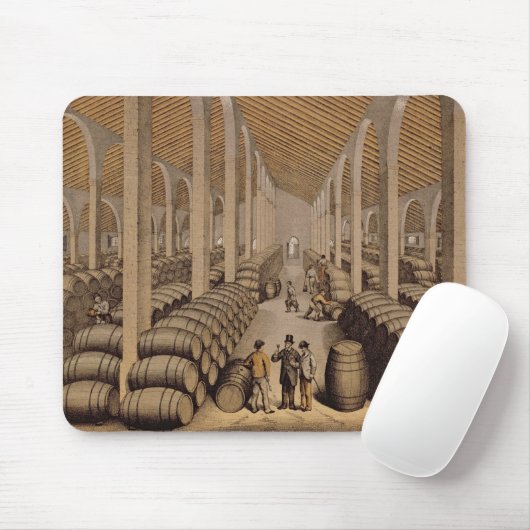 Weinkeller in Jerez de la Frontera Mousepad (Mit Mouse)