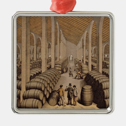 Weinkeller in Jerez de la Frontera Ornament Aus Metall (Vorne)