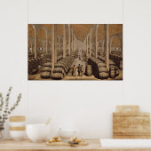 Weinkeller in Jerez de la Frontera Poster (Küche)