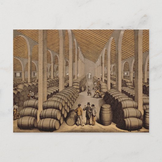 Weinkeller in Jerez de la Frontera Postkarte (Vorderseite)