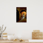 Weinkeller in Montepulciano, Toskana, Italien Poster (Küche)