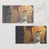 Weinkeller in Montepulciano, Toskana, Italien Visitenkarte (Vorne/Hinten)