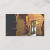 Weinkeller in Montepulciano, Toskana, Italien Visitenkarte (Rückseite)