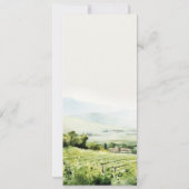 Weinkeller Landschaft Hochzeitskarte Einladung (Rückseite)