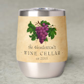 Weinkeller mit Trauben Vintager Personalisierter N