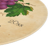 Weinkeller mit Trauben Vintager Personalisierter N Schneidebrett (Ecke)