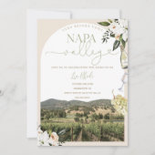 Weinkeller Napa Valley Bachelorette Einladung (Vorderseite)