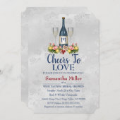 Weinkeller oder Brautdusche Einladung (Vorne/Hinten)