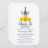 Weinkeller oder Brautdusche Einladung (Vorne/Hinten)