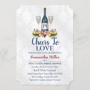 Weinkeller oder Brautdusche Einladung