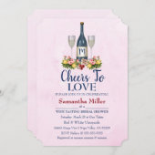 Weinkeller oder Brautdusche Einladung (Vorne/Hinten)