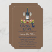 Weinkeller oder Winzerdusche Einladung (Vorne/Hinten)