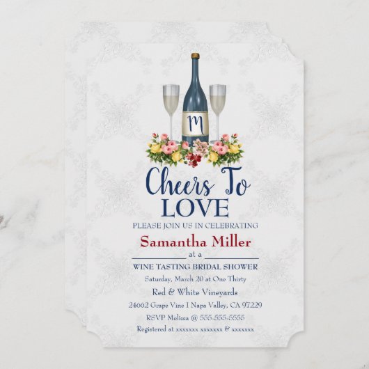 Weinkeller oder Winzerdusche Einladung (Vorne/Hinten)