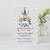 Weinkeller oder Winzerdusche Einladung (Stehend Vorderseite)