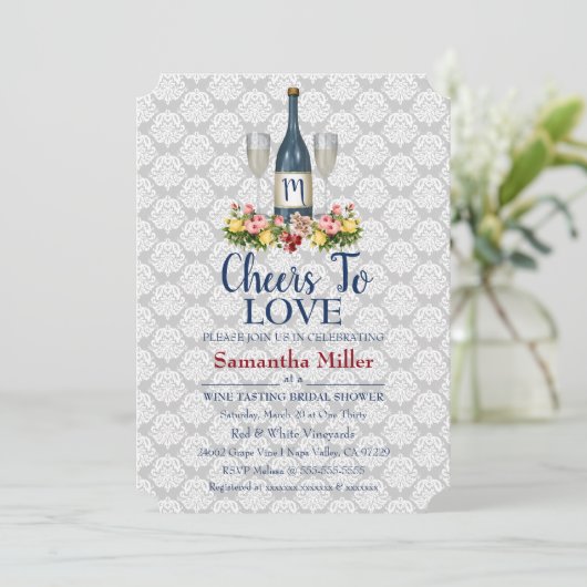 Weinkeller oder Winzerdusche Einladung (Stehend Vorderseite)