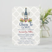 Weinkeller oder Winzerdusche Einladung (Stehend Vorderseite)