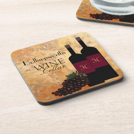 Weinkeller personalisiert getränkeuntersetzer (Linke Seite)