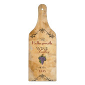 Weinkeller Personalisiert Schneidebrett (Vorderseite)