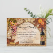 Weinkeller Probe Weinkultur und Erde Einladung (Stehend Vorderseite)