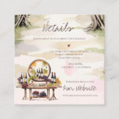 Weinkeller Rustikale Hochzeit Details Begleitkarte (Vorderseite)