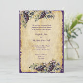 Weinkeller Rustikale Hochzeit Einladung (Stehend Vorderseite)