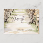 Weinkeller Rustikaler Chic Weinkeller Hochzeit Det Begleitkarte (Rückseite)