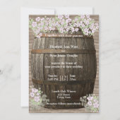 Weinkeller, rustikales Holz, Land, Einladung zur H (Vorderseite)