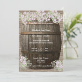 Weinkeller, rustikales Holz, Land, Einladung zur H (Stehend Vorderseite)